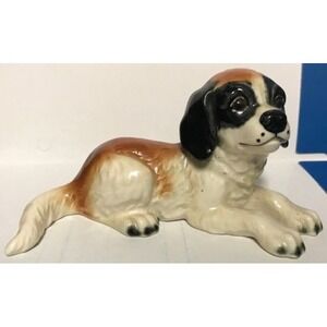 VINTAGE GOEBEL WEST GERMANY ST BERNARD DOG PORCELAIN FIGURINE 30 112-0 24 6" L
